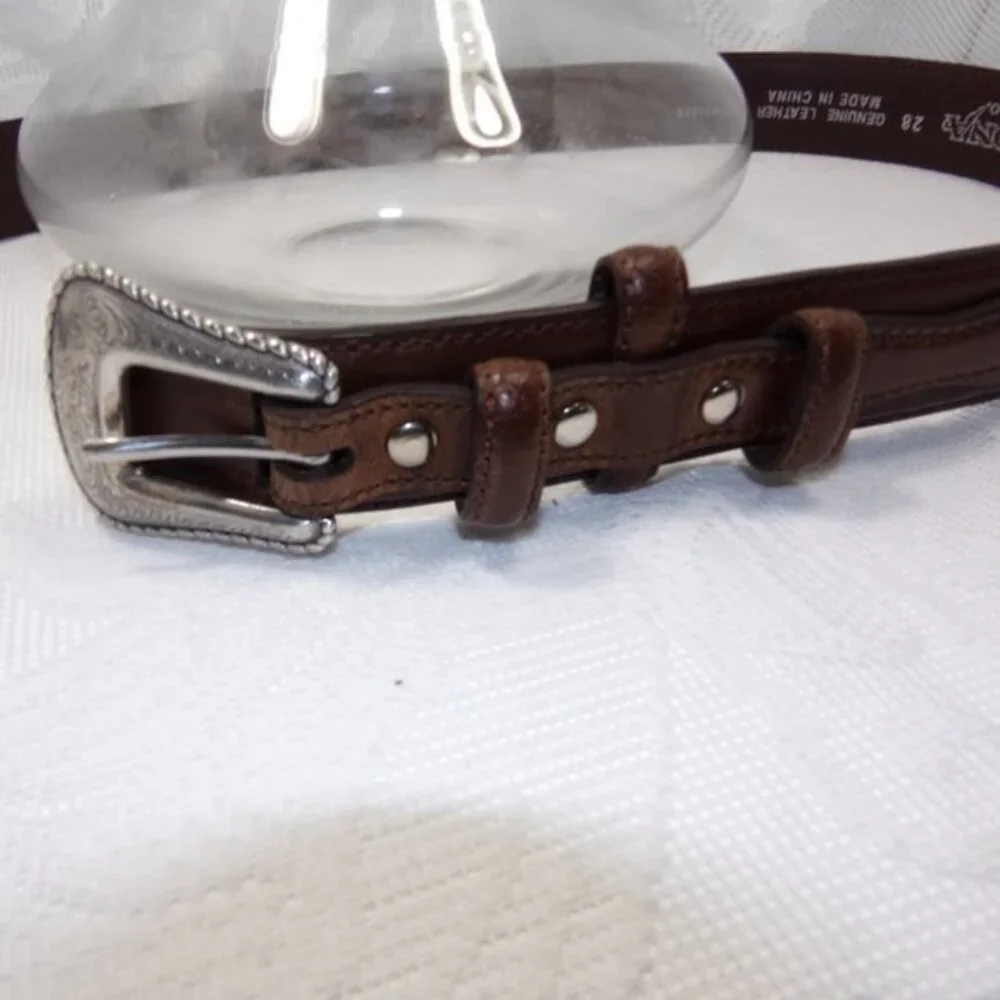 Nocona Western Mens Belt Leather Top Hand Ranger Brown N2476802 SIZE 28‎